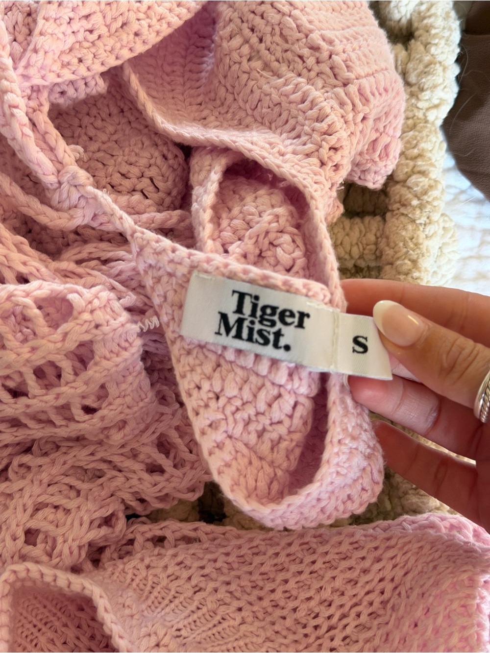 Tiger Mist Pink Knit Maxi Skirt SET - Picture 4 of 4